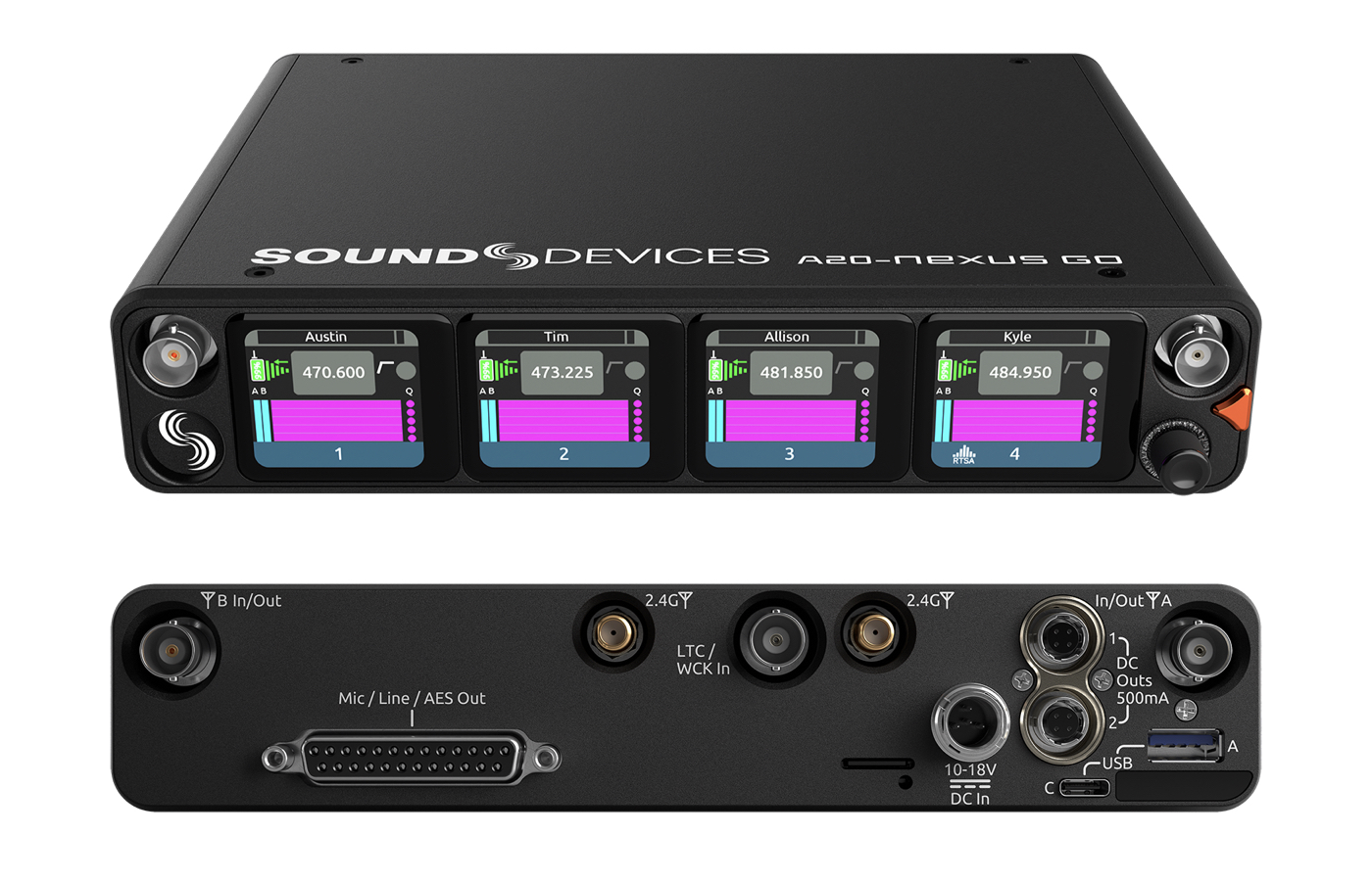 Sound Devices A20Nexus Go y A20TX nuevos miembros de la serie Astral